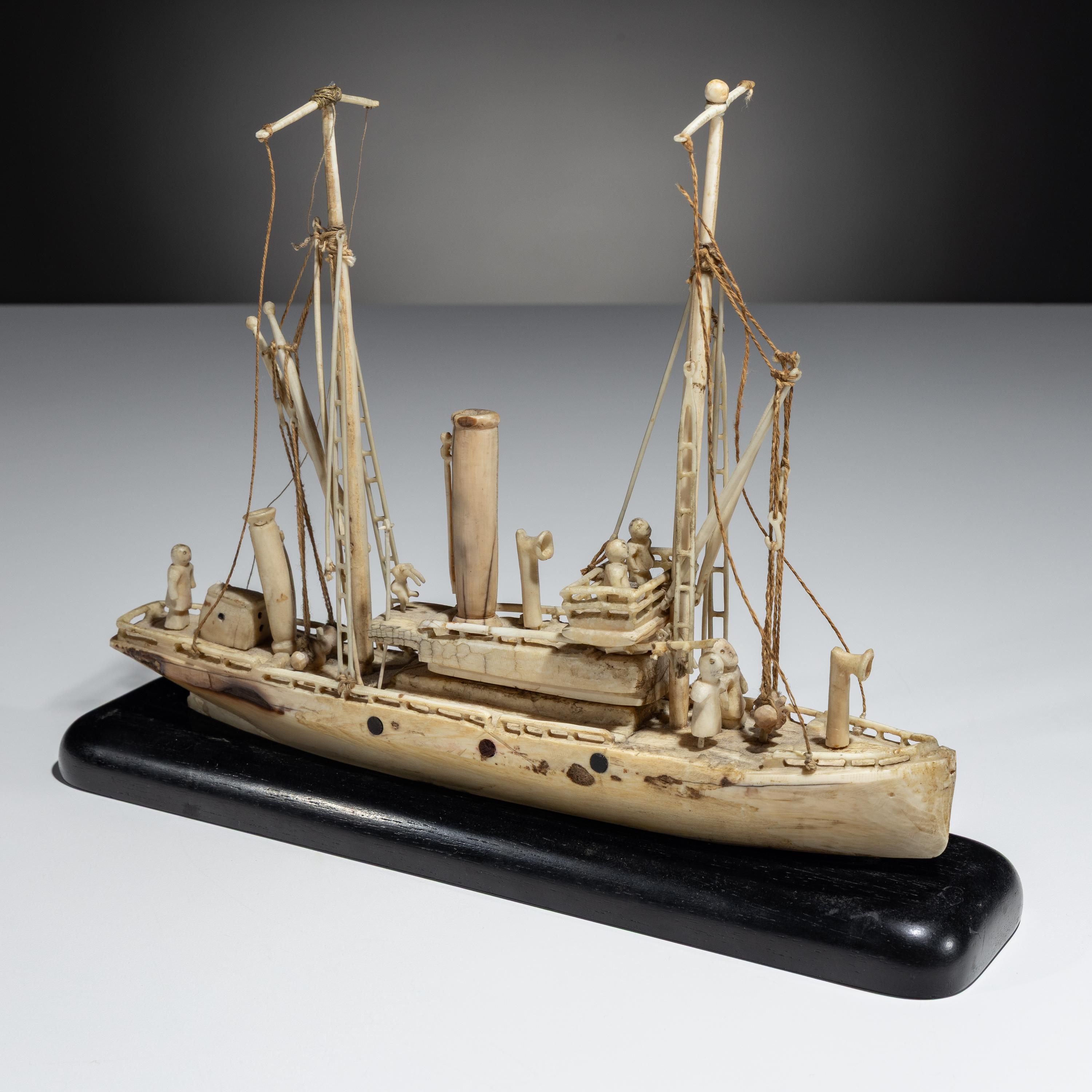 Inupiat Whaling Steam Ship Model