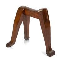 A Hardwood Tripod Stand Height 21 1/2 inches.