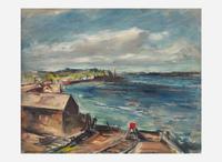 John F. Folinsbee (American 1892–1972) - Bath Waterfront (Maine)