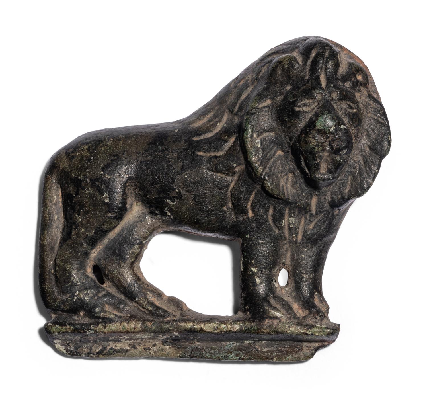 A Roman Bronze Lion Applique