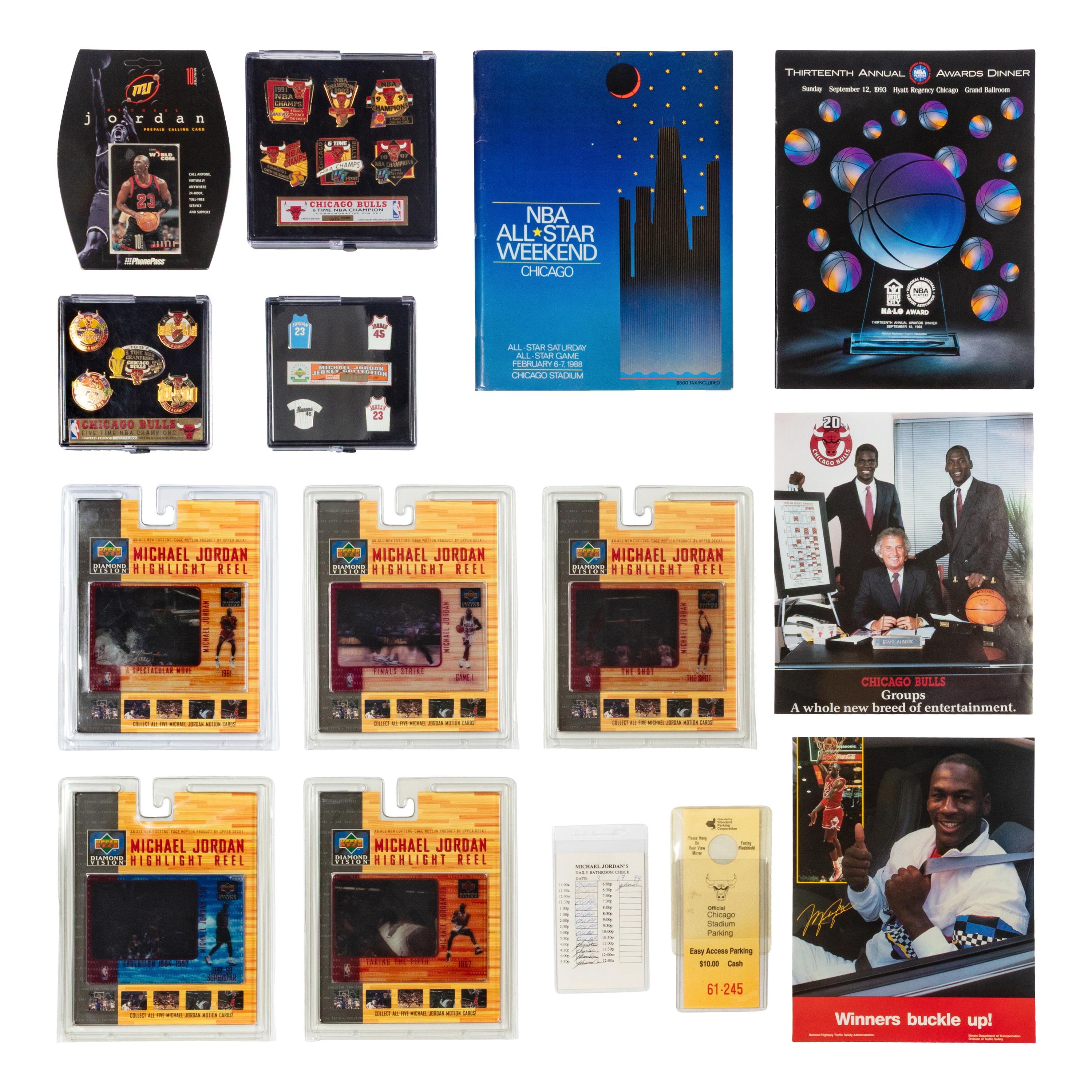 A Large Collection of Assorted Michael Jordan Collectibles and Advertising Material