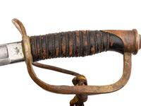 [CIVIL WAR]. Model 1860 cavalry saber with possible identification to the Buffalo Soldier 9th Cavalry. Trenton, NJ: Emerson & Silver, 1865.