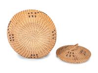 Washoe Gap-Stitch Coiled Degikup, with Lid