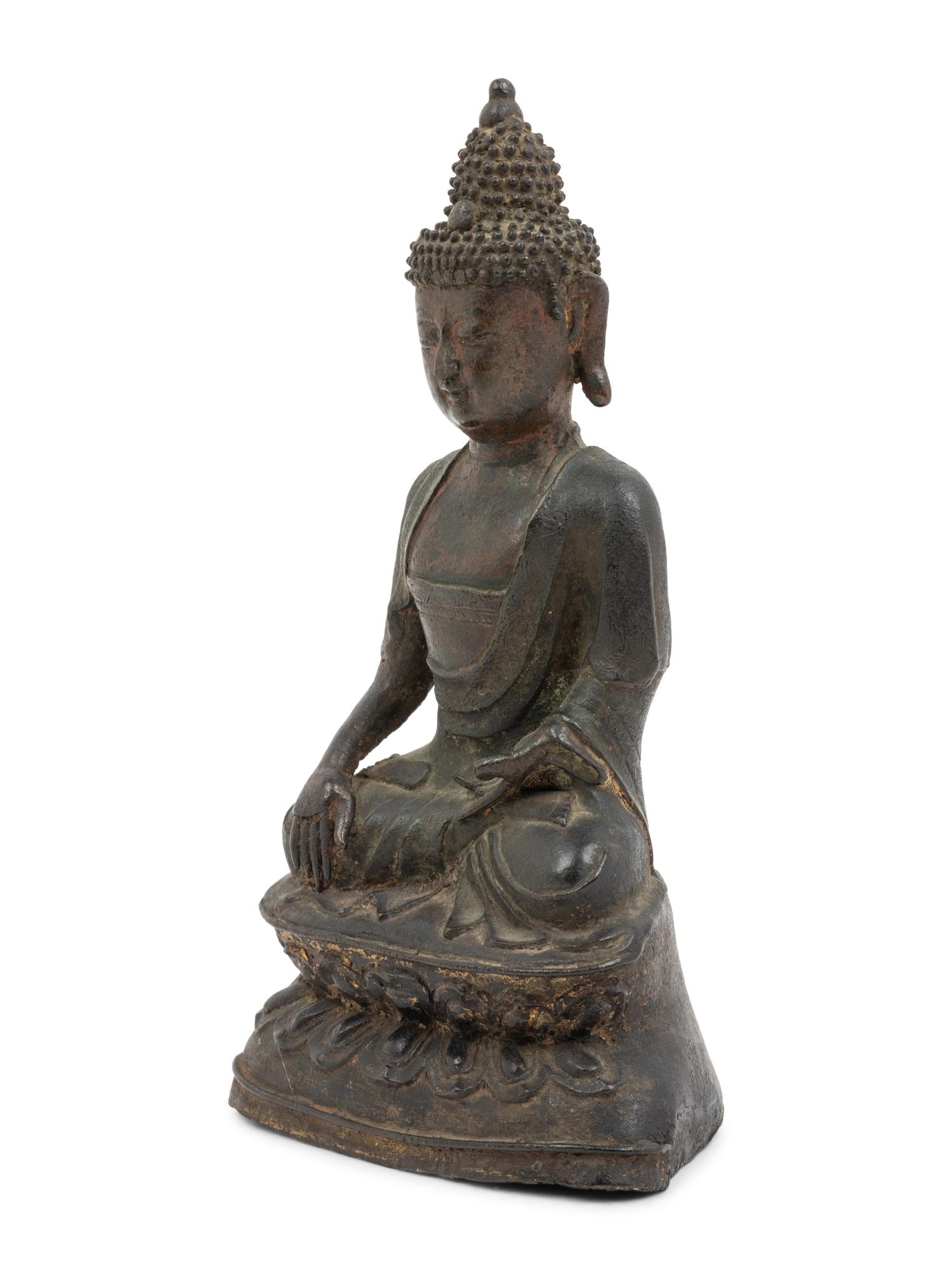 A Bronze Figure of Seated Buddha