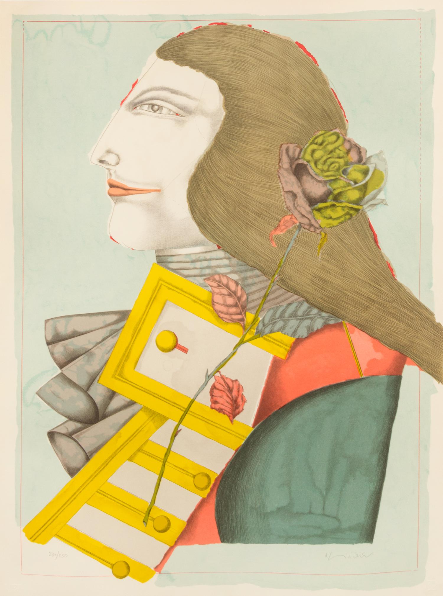 Richard Lindner, (German, 1901 - 1978), Der Rosenkavalier, 1977