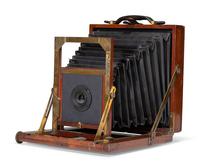 [EARLY PHOTOGRAPHY]. A group of 2 reversible back cameras produced by the Blair Camera Co., Boston, MA, ca 1888-1889.
