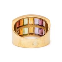 RAINBOW MULTIGEM RING AND BRACELET