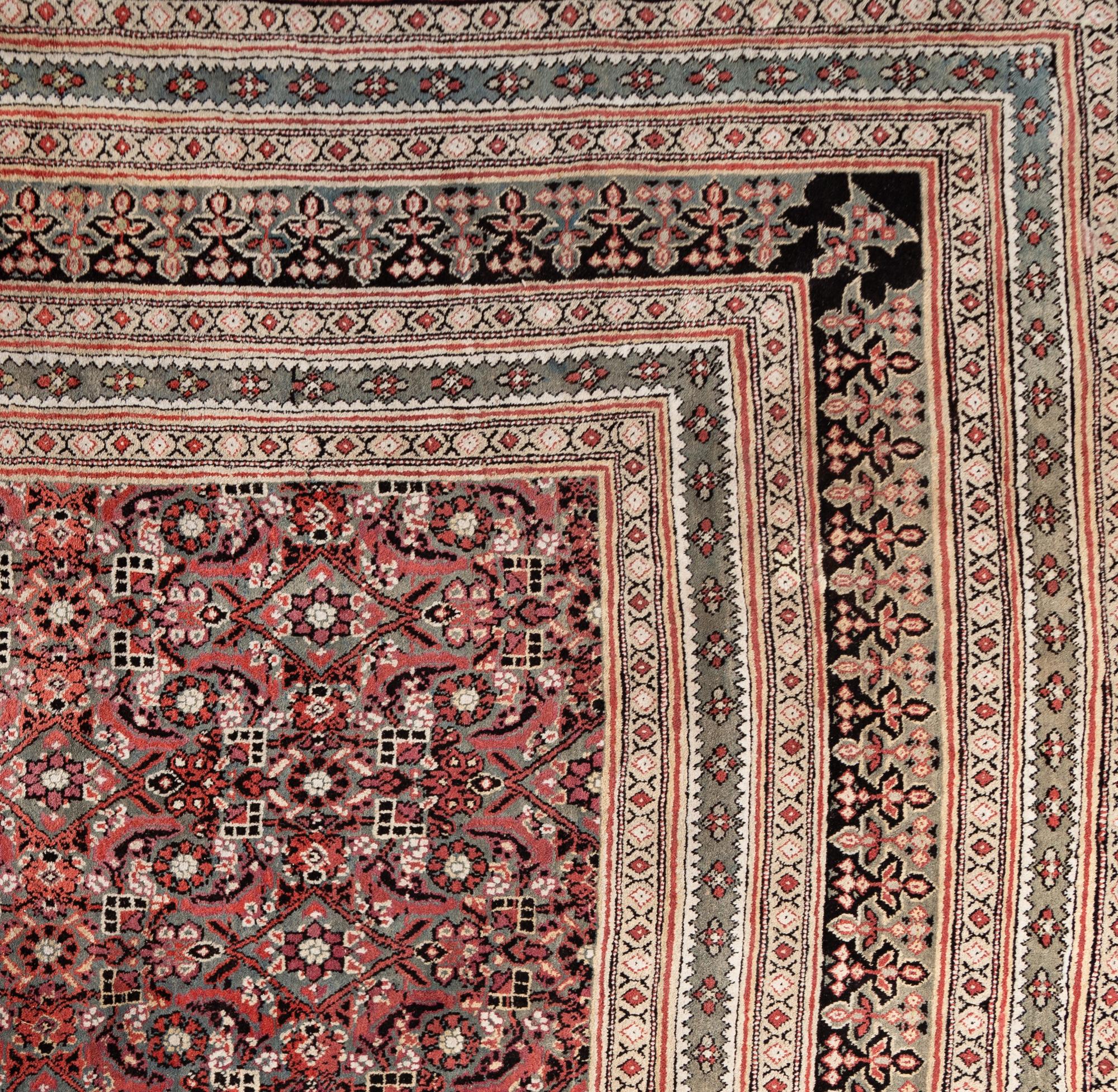 A Meshed Wool Rug