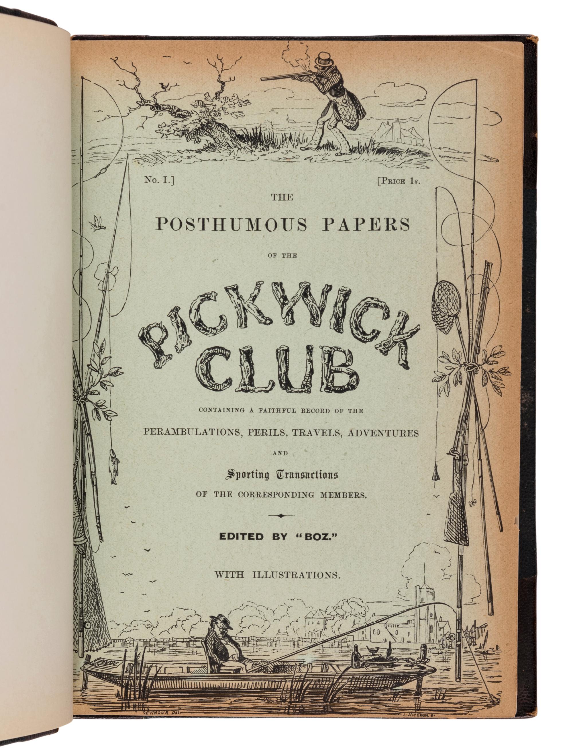 DICKENS, Charles (1812-1870). The Posthumous Papers of the Pickwick Club . Buckhurst Hill, Essex: n.p., 1910.