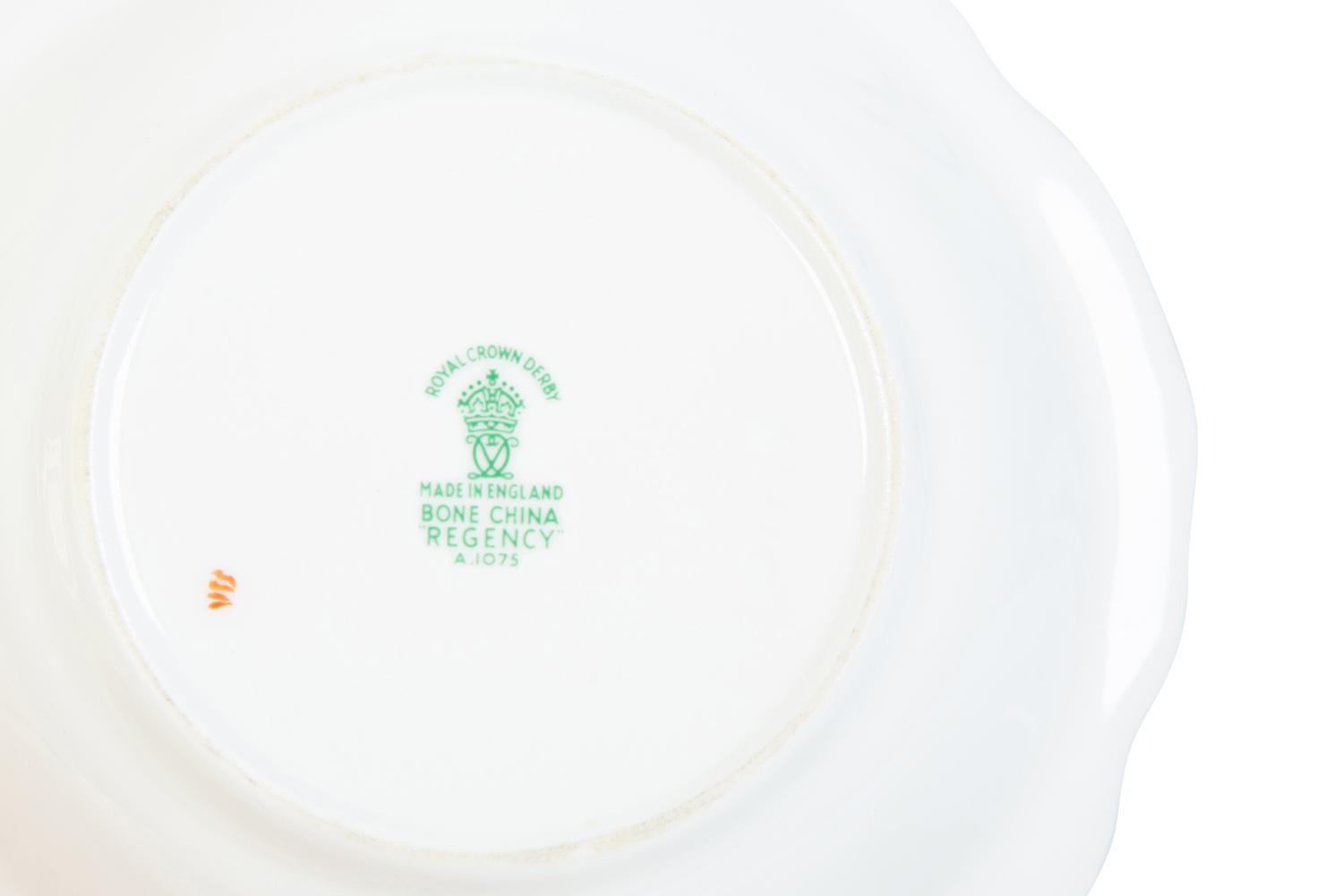 A Royal Crown Derby Porcelain Regency Pattern Dinner Service — 20TH CENTURY