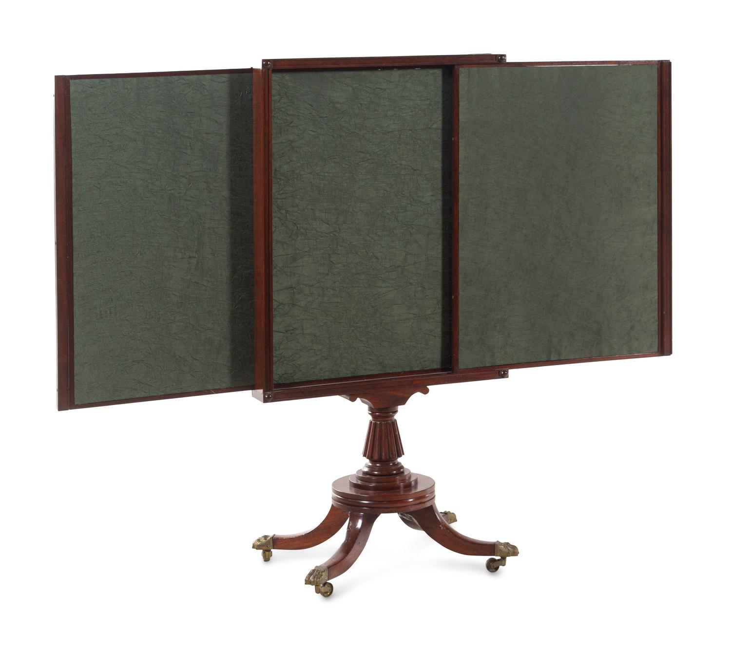 A Regency Mahogany Fire Screen