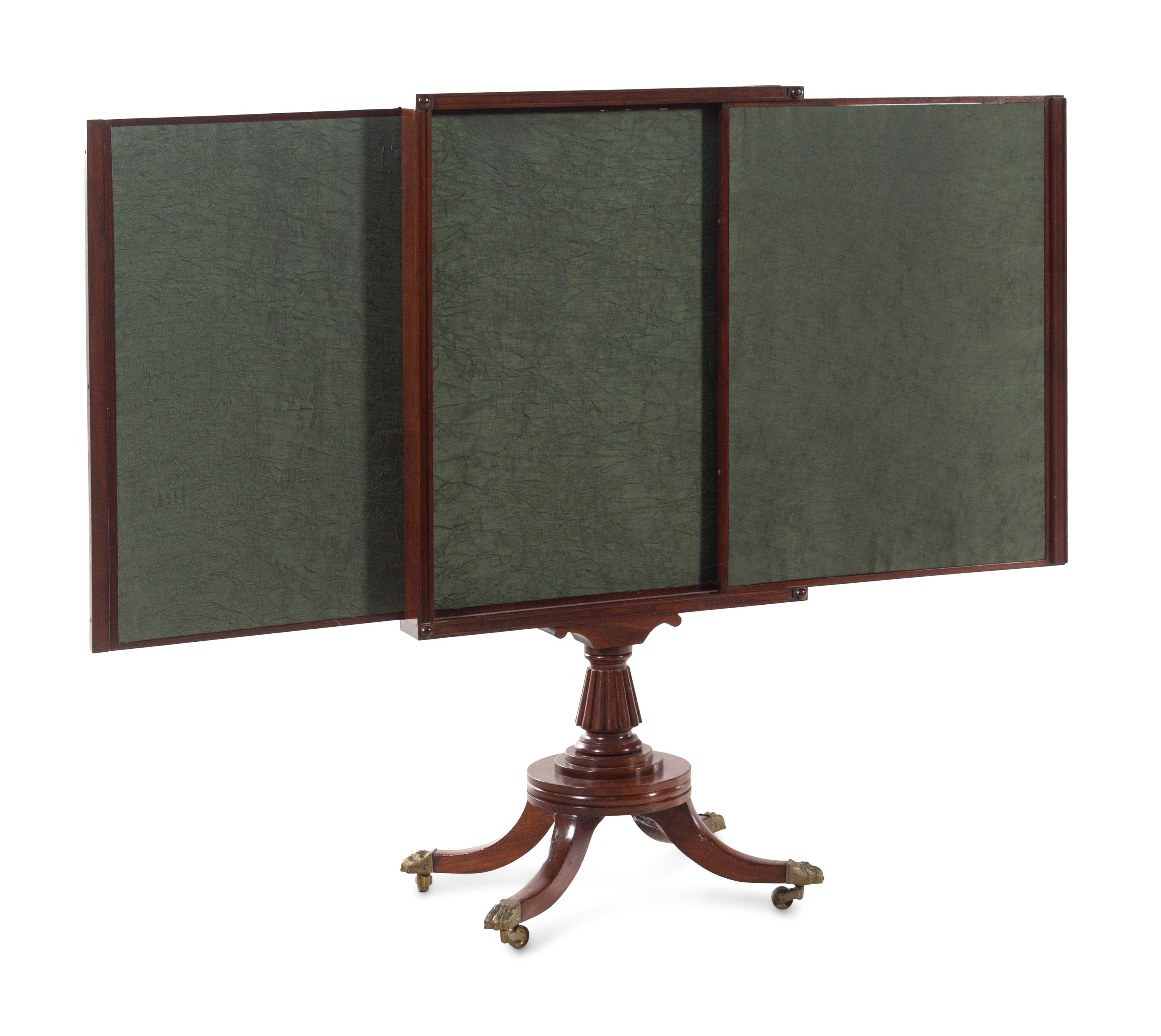 A Regency Mahogany Fire Screen