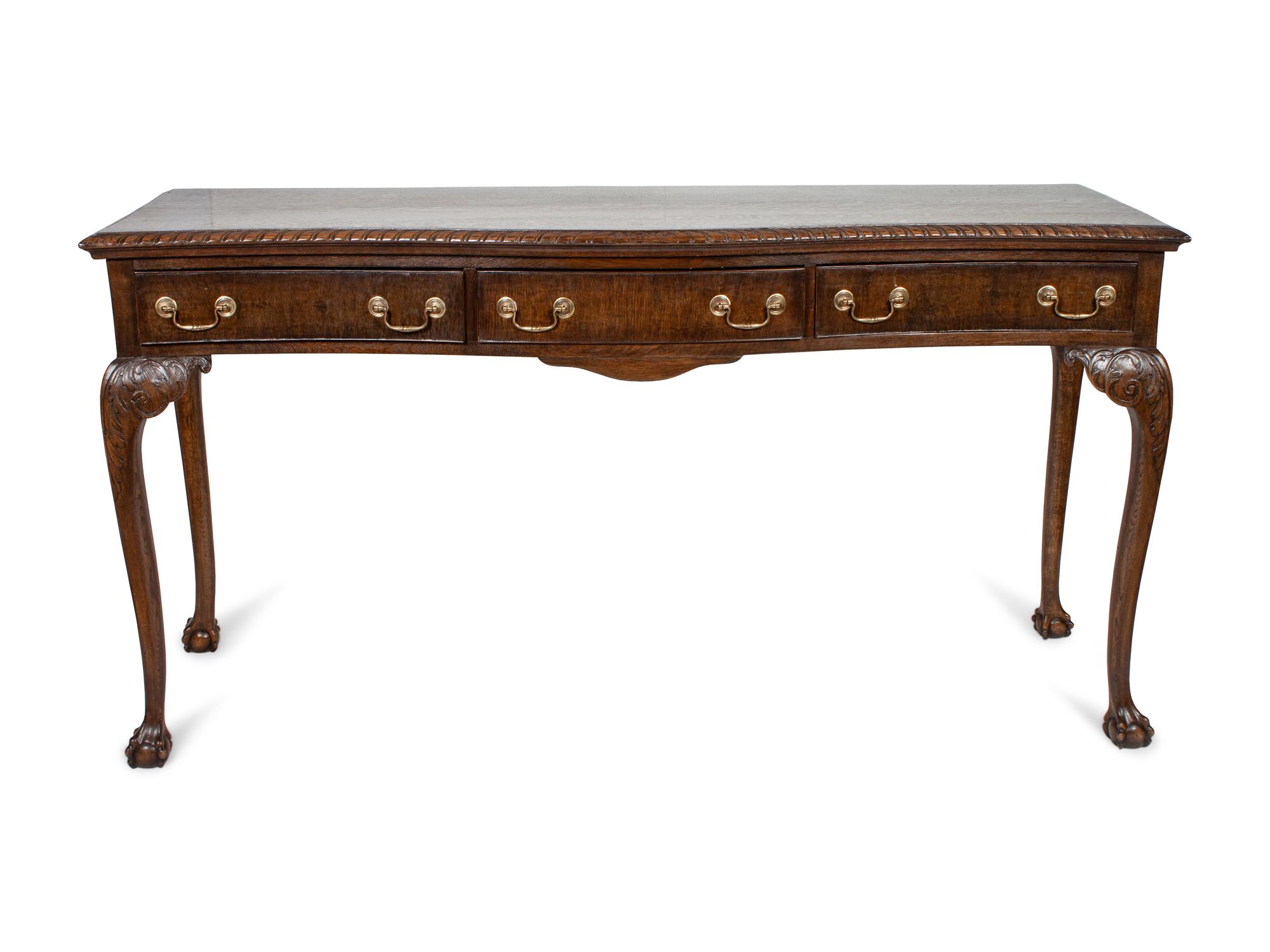American Chippendale Style Console Table
