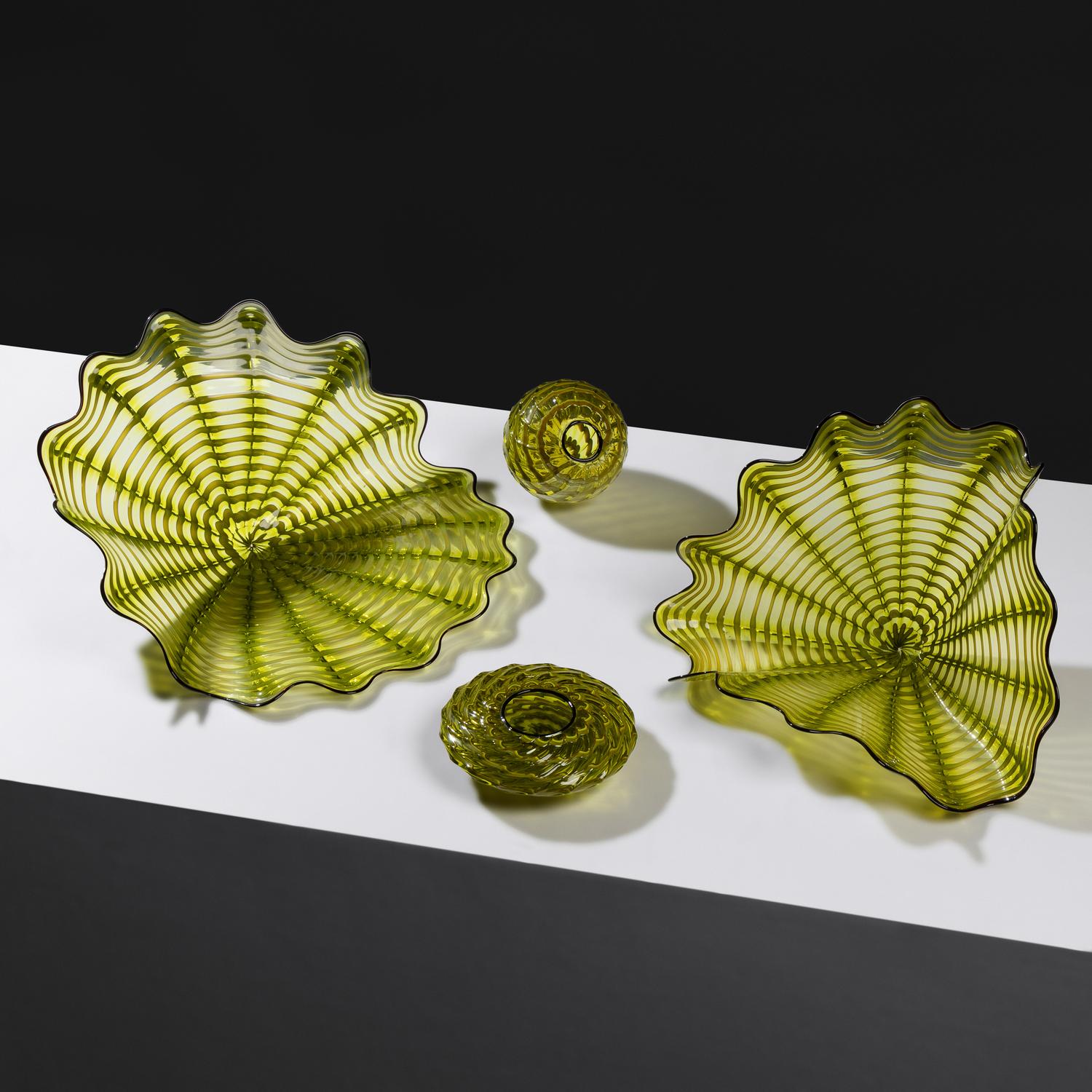 Cypress Green Persian Set with Ironwood Lip Wraps, 1998