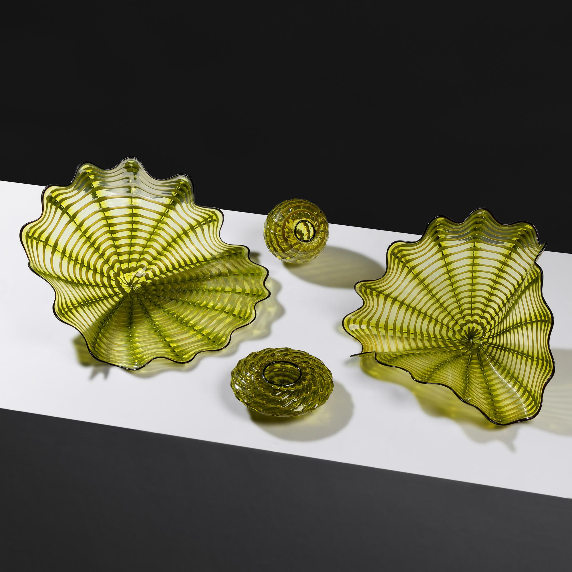 Cypress Green Persian Set with Ironwood Lip Wraps, 1998