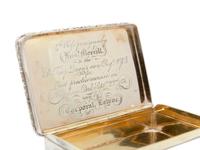 Two English Silver Snuff Boxes