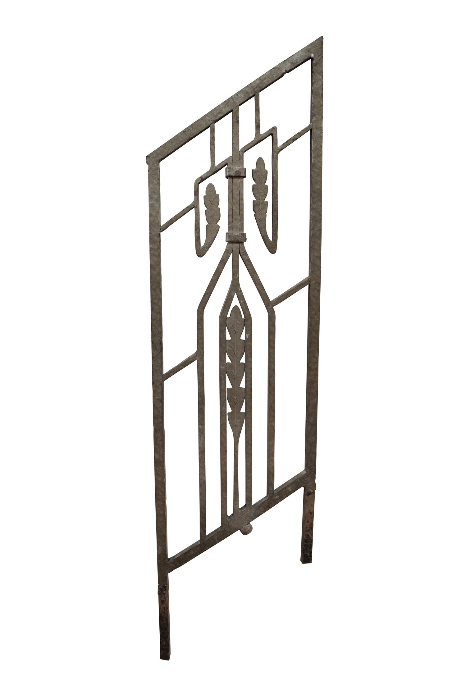 A Wrought Iron Baluster 10" W x .5" D x 38.25" H — United States, Early 20th Century