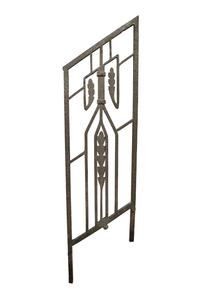 A Wrought Iron Baluster 10" W x .5" D x 38.25" H — United States, Early 20th Century