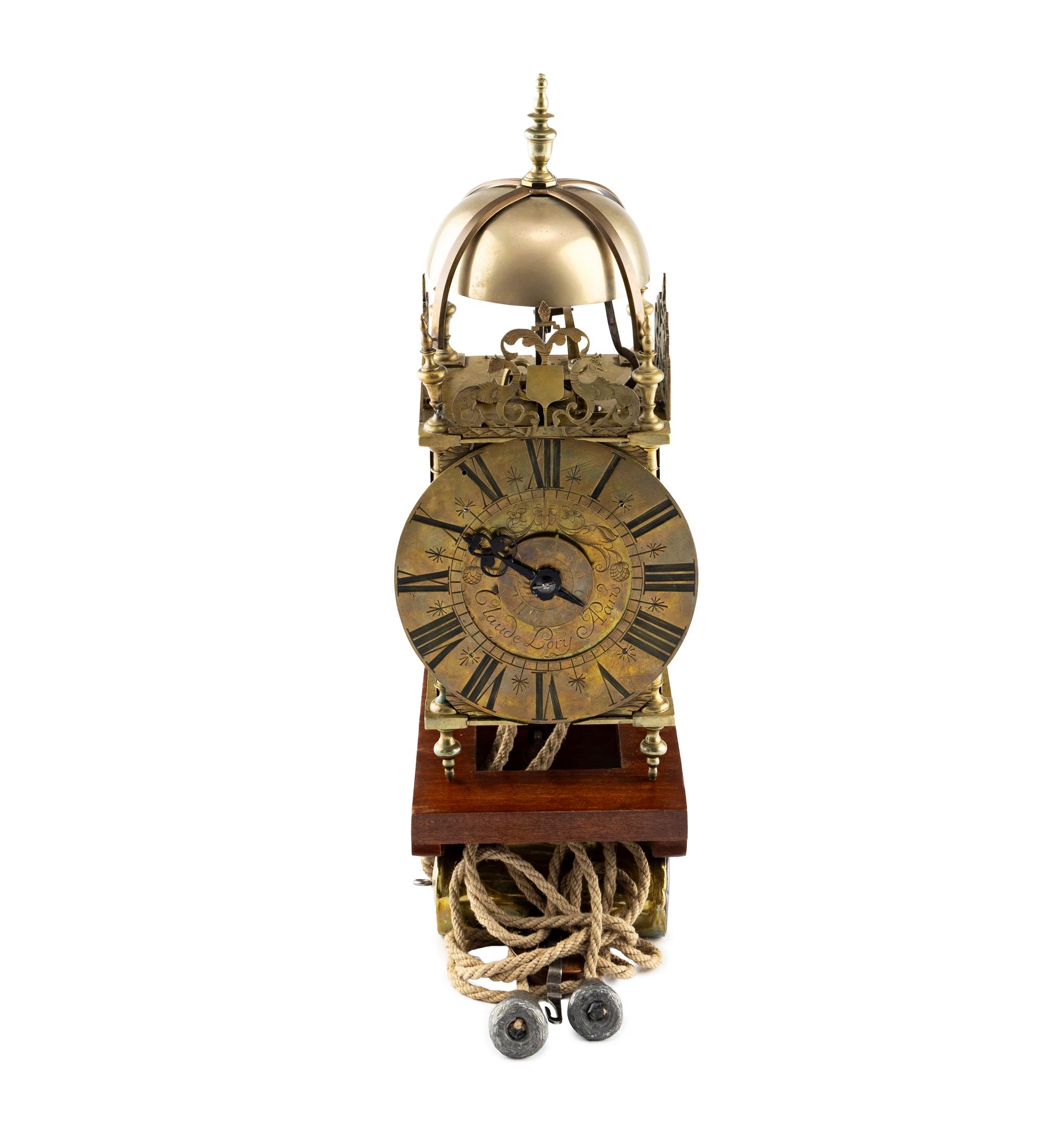 A French Brass Lantern Clock