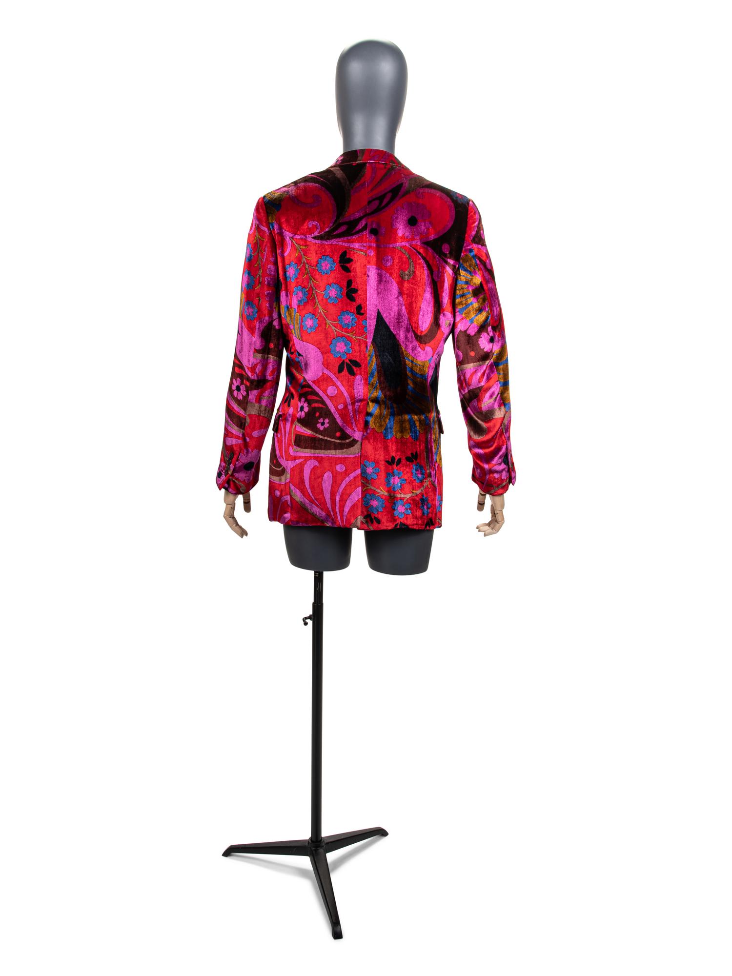 Men's Gucci Printed Velvet Jacket, c.1994