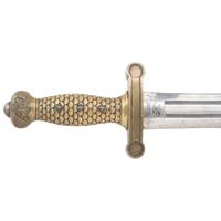 Rare Early Production Ames Model 1832 Heavy Artillery Saber & Scabbard Dated 1833 with an S HUSE Marked Hilt