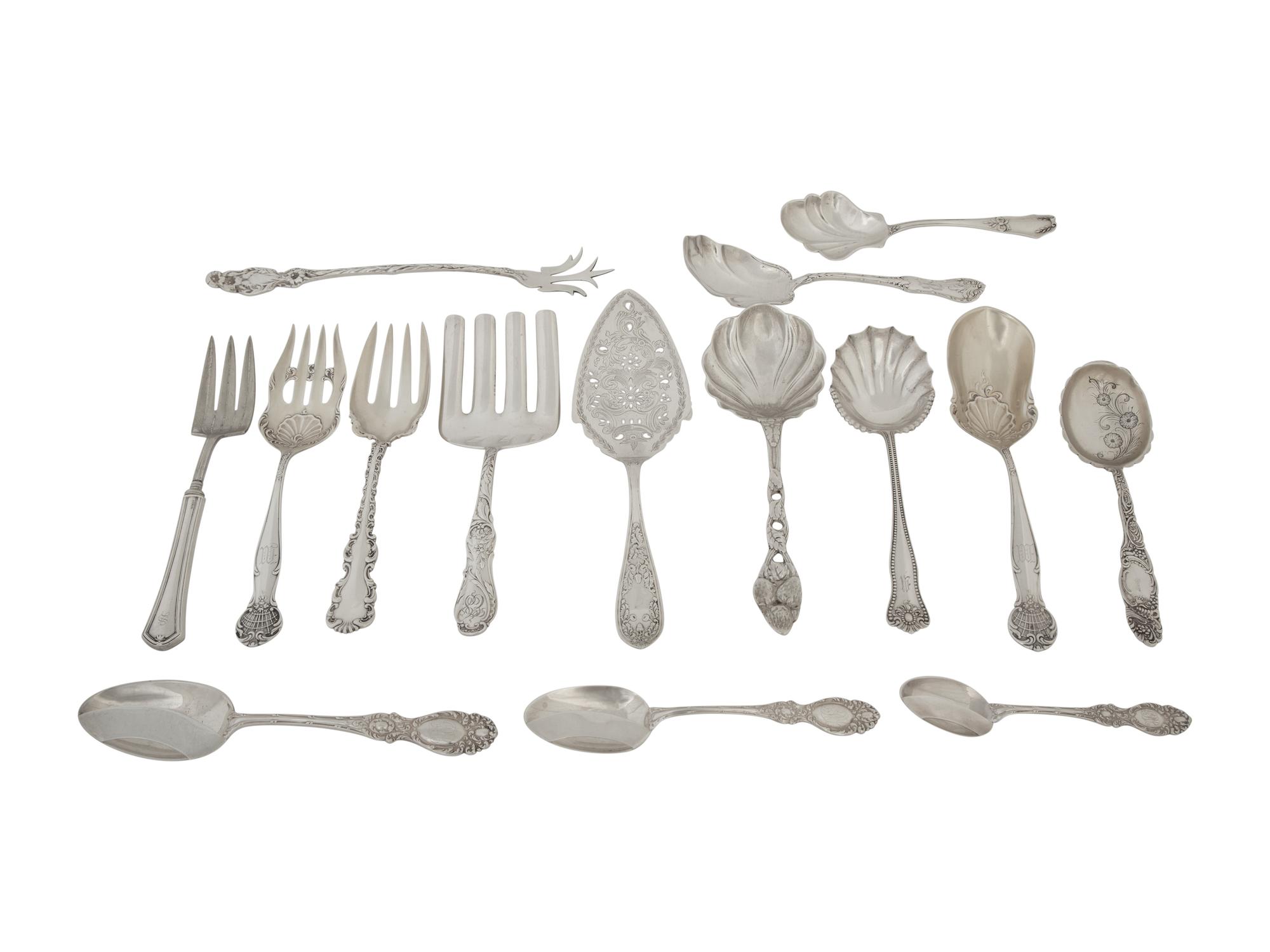 A Group of American Silver Serving Articles