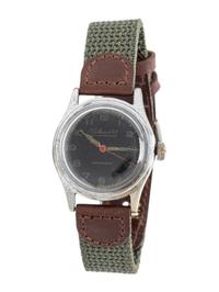 H.Y. MOSER & CIE, REF. 875761 STAINLESS STEEL VINTAGE MILITARY WATCH