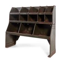 An American Painted Metal Hardware Stand