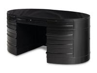 An Ebonized Oval Desk