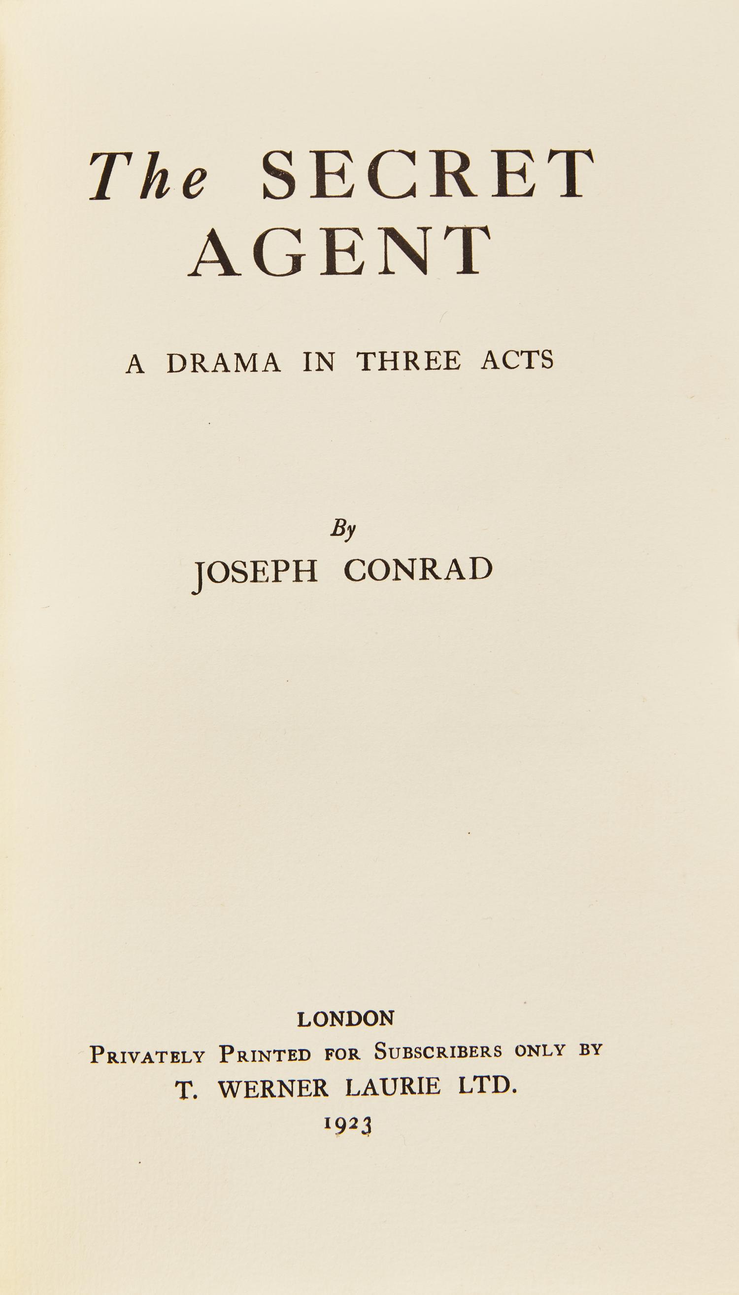 [Literature] Conrad, Joseph. Group of 3 Titles