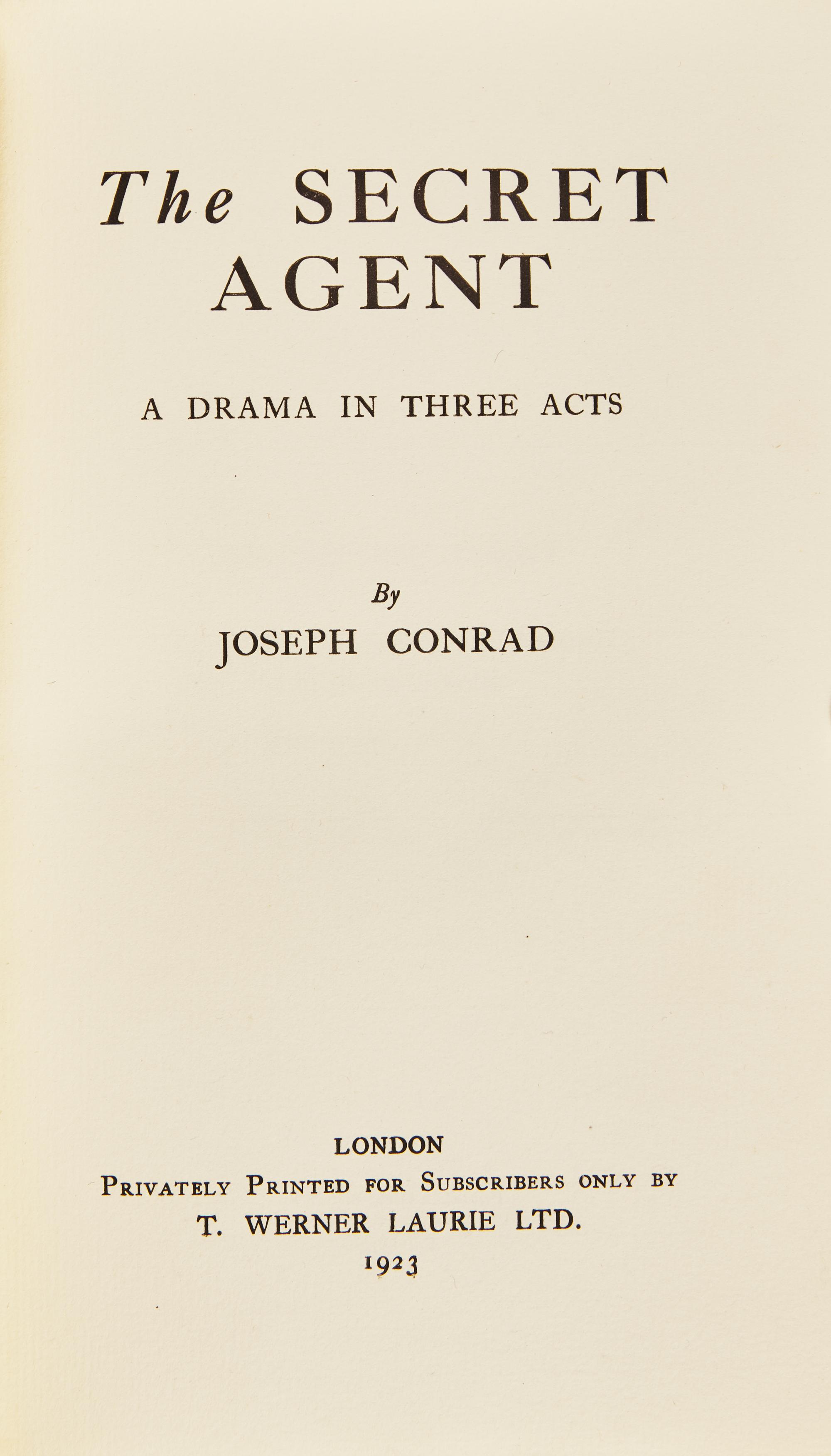 [Literature] Conrad, Joseph. Group of 3 Titles
