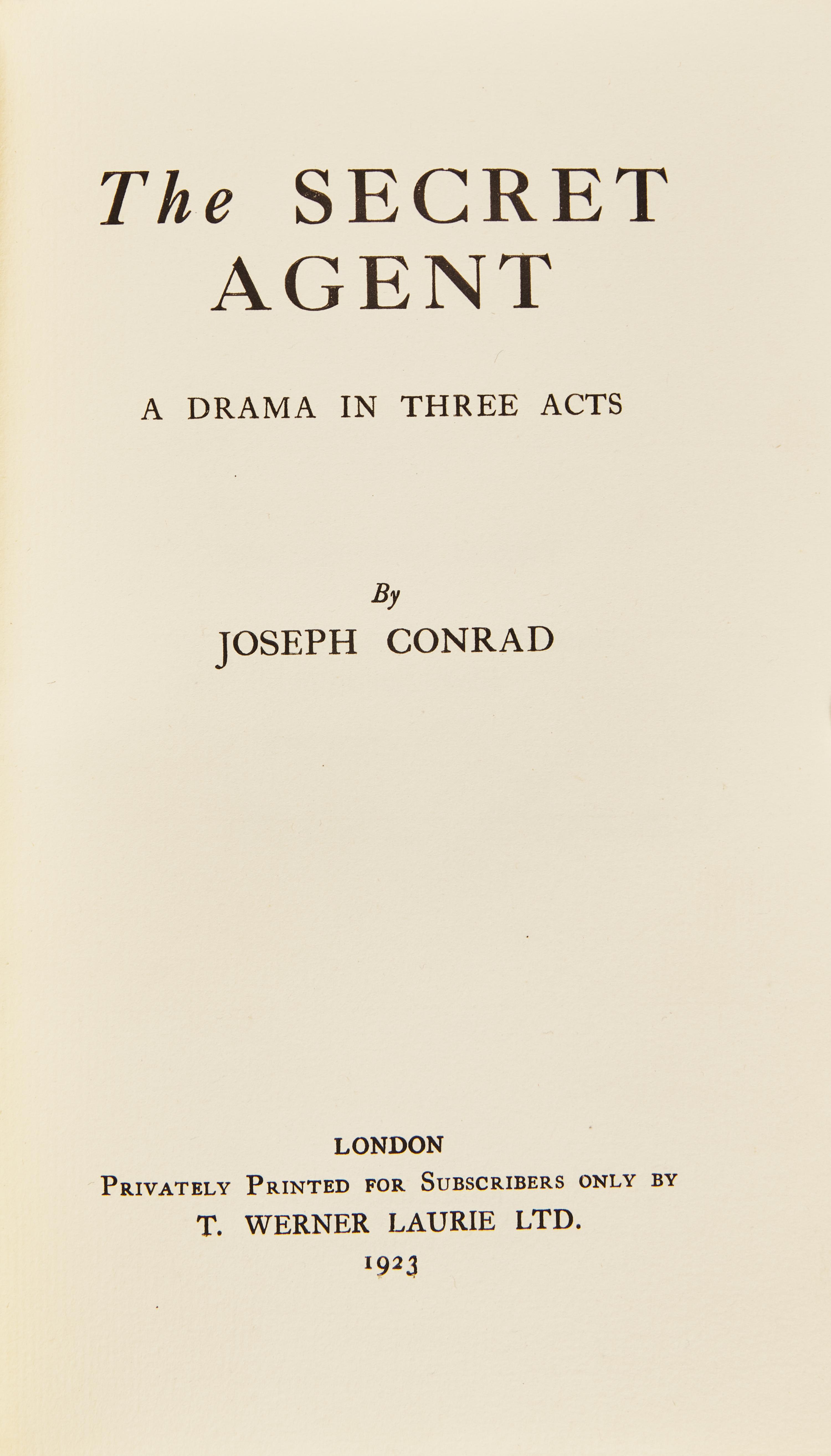 [Literature] Conrad, Joseph. Group of 3 Titles