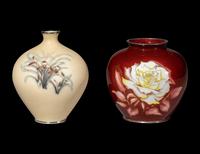 Two Japanese Cloisonné Enamel Jars