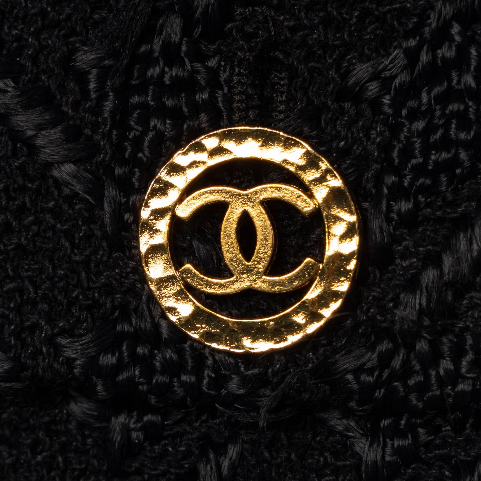 Chanel, Black Jacquard Skirt Suit