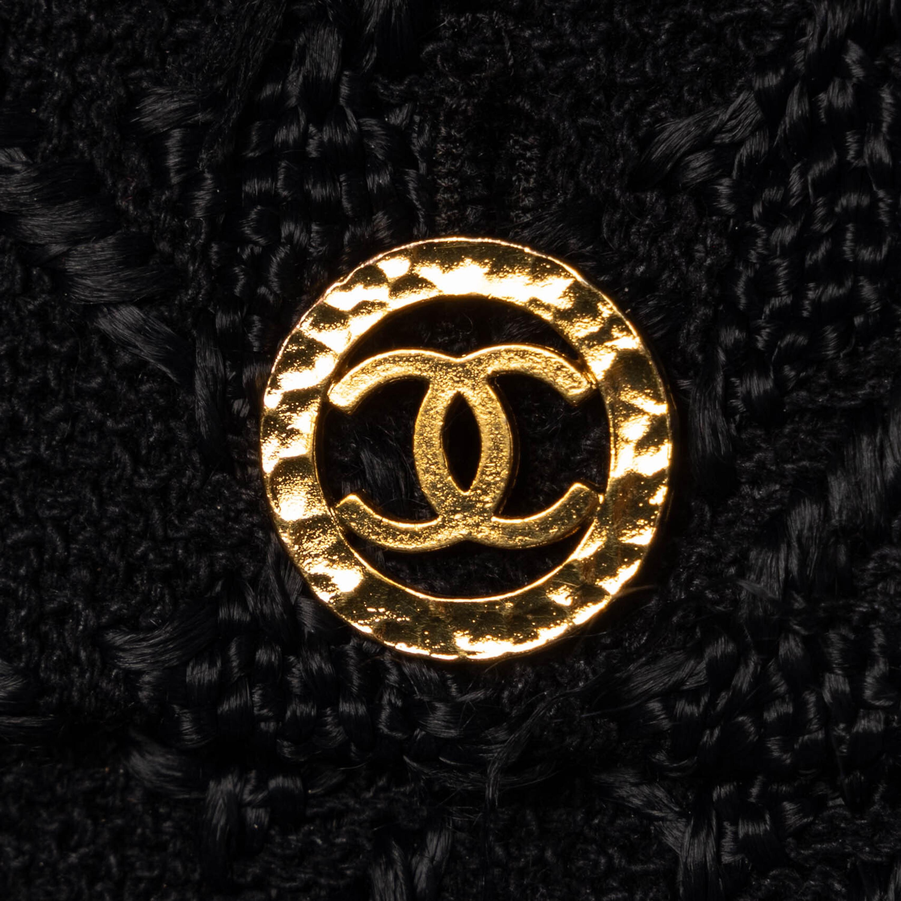 Chanel, Black Jacquard Skirt Suit