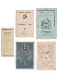[EARLY PHOTOGRAPHY]. A collection of photographs, artwork, and pamphlets identified to Sol Smith, actor and theatre manager.