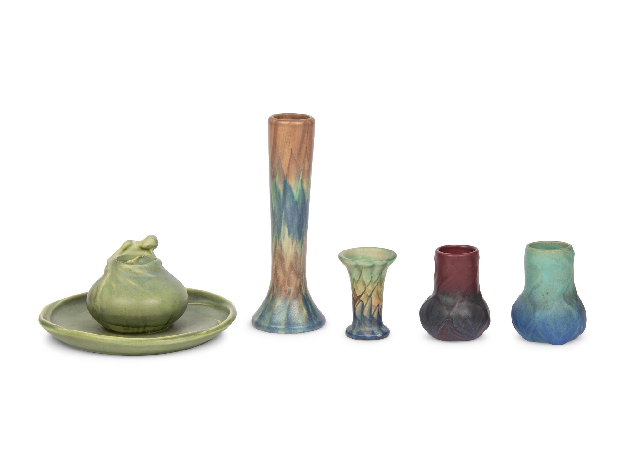 A Collection of Glazed Pottery Vessels