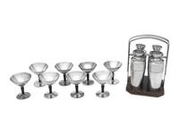 A Napier Silver-Plate 'Foursome' Cocktail Shaker Set