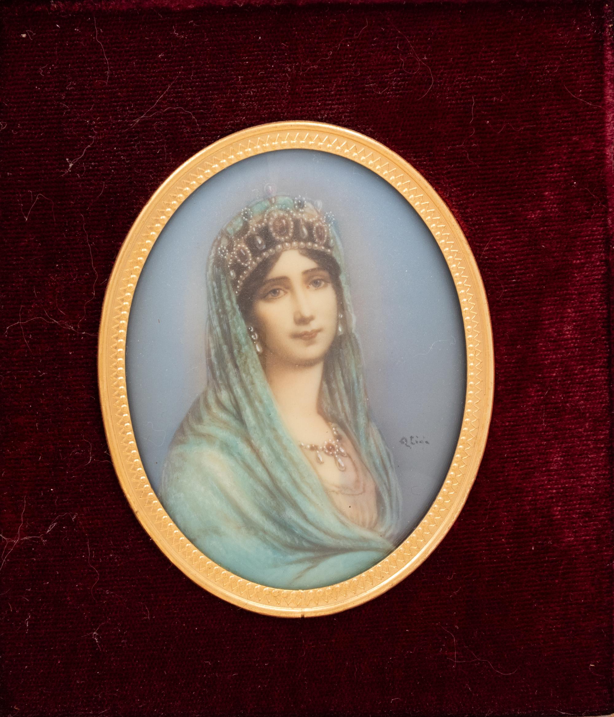 Three Porcelain Portrait Plaques