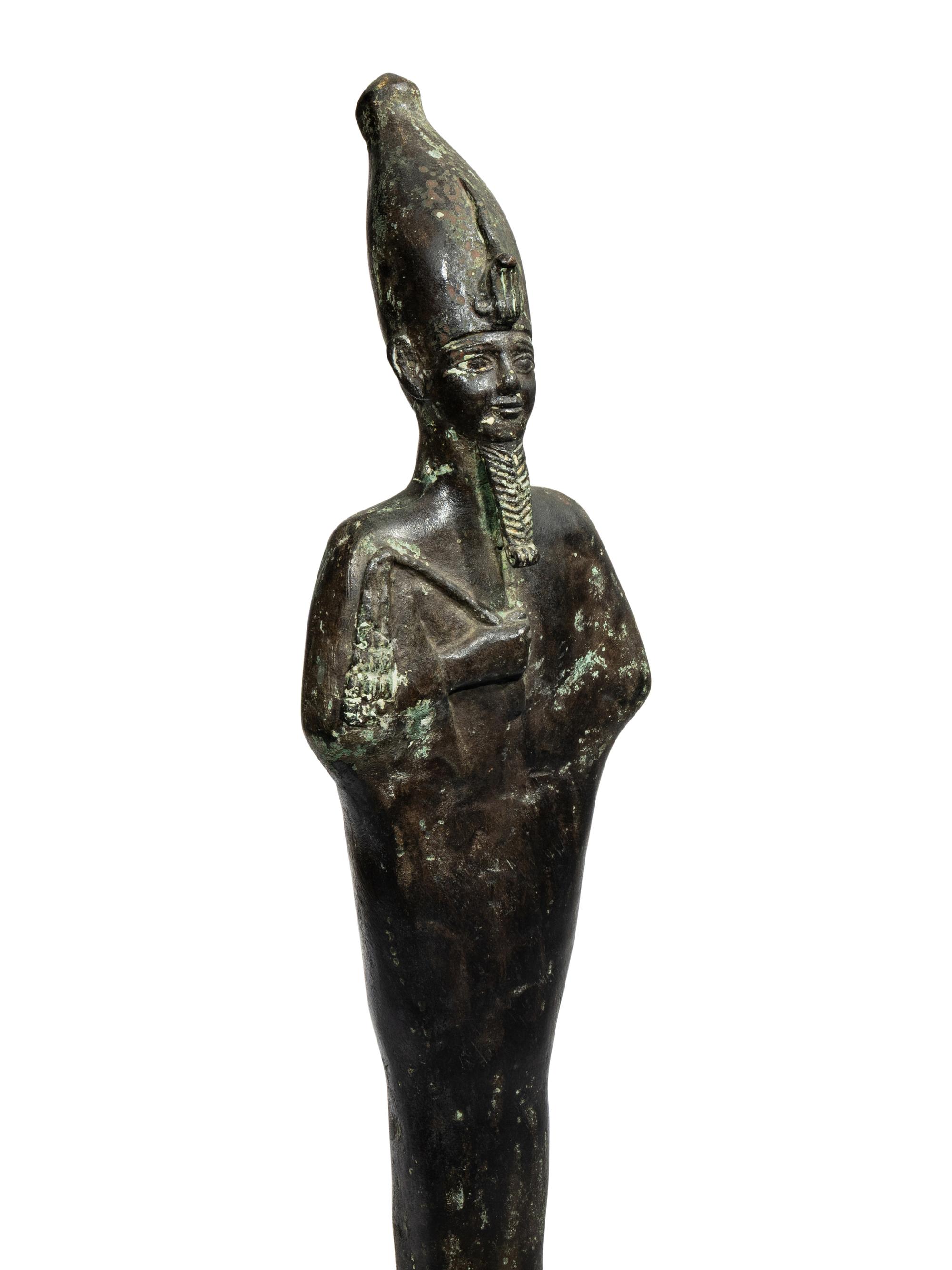 An Egyptian Style Bronze Osiris