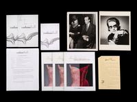 (Fashion) Letters sent to Peg Zwecker by famous fashion designers, comprising: