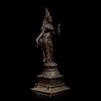 An Indian Bronze Figure of a Standing Female Deity, Budevi, 18th/19th Century or Earlier
