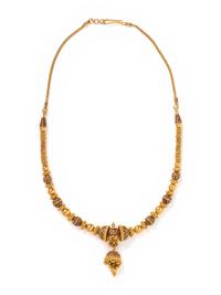 HIGH KARAT GOLD AND ENAMEL NECKLACE