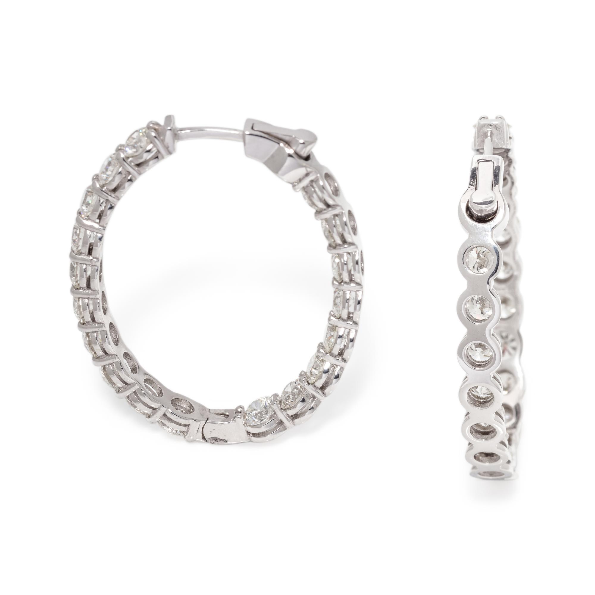 DIAMOND HOOP EARRINGS