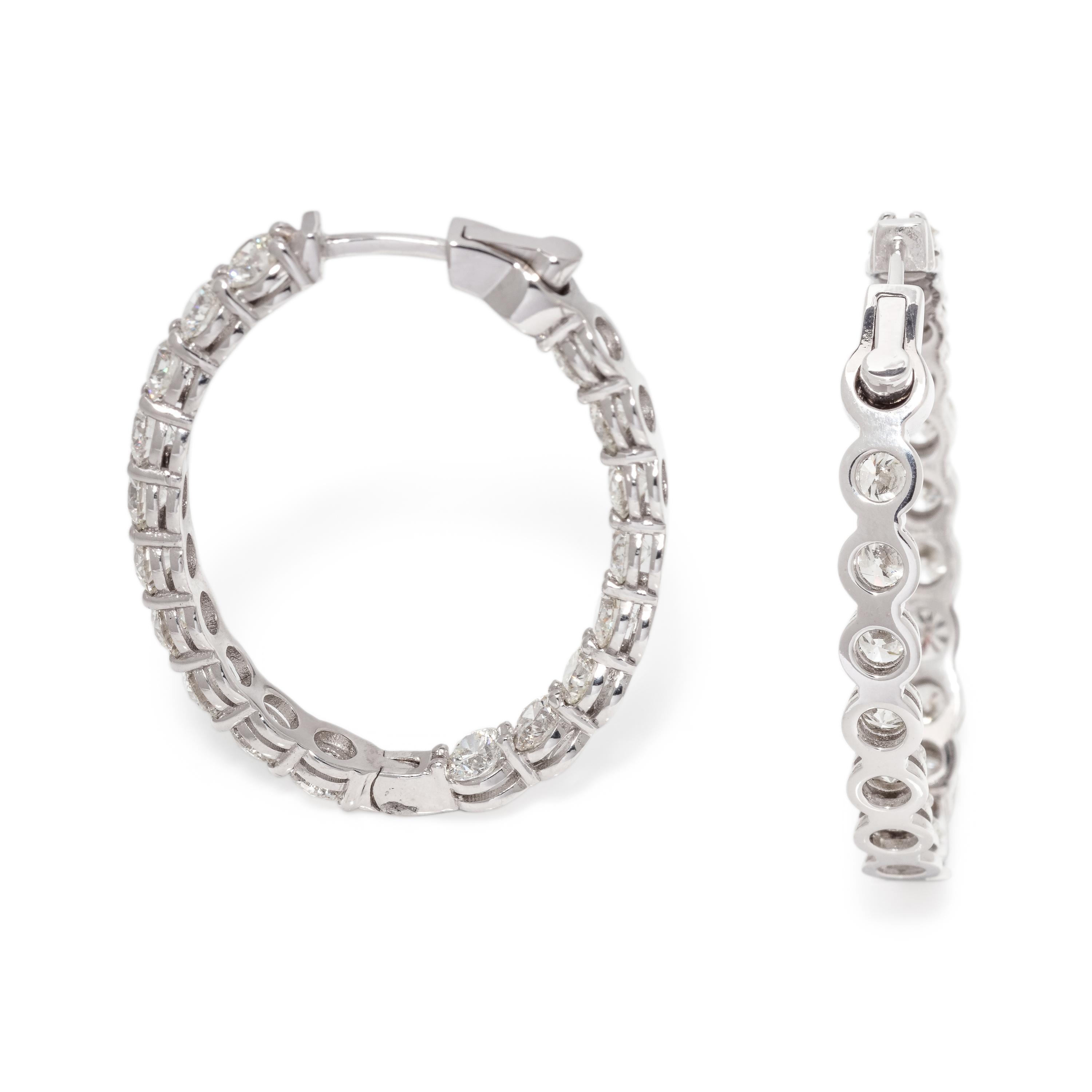 DIAMOND HOOP EARRINGS