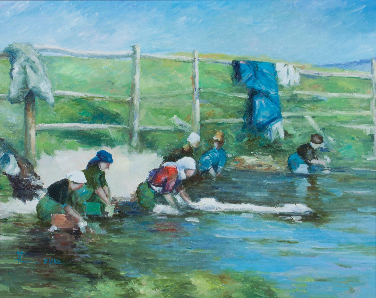 R. Duke, (American, 20th century), Washer Women