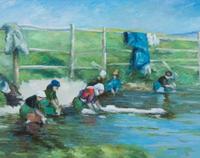 R. Duke, (American, 20th century), Washer Women