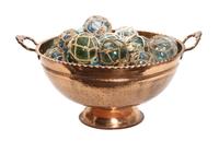 A Copper Collander Height 11 1/4 x diameter 23 inches