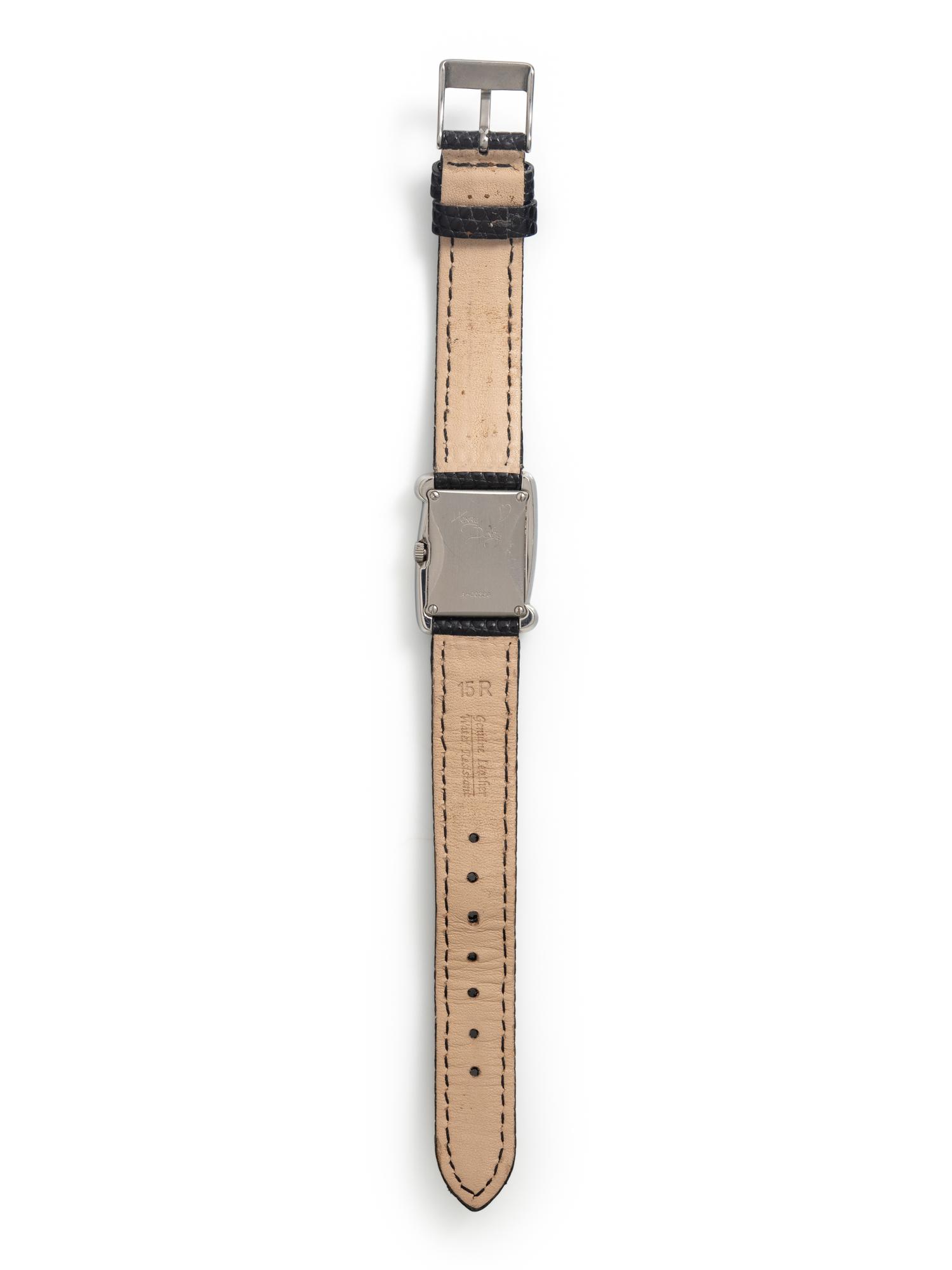 HENRY DUNAY, STAINLESS STEEL 'SABI' WATCH
