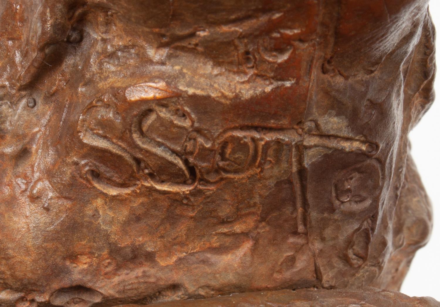 Two Sculptures: Winter Bird, edition 1/100, together with unmarked bird bronze